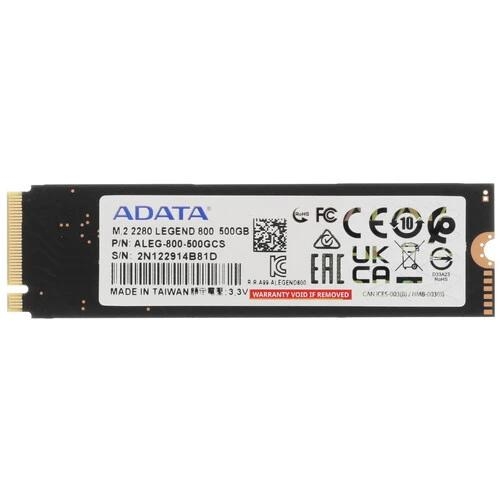 500 ГБ M.2 NVMe накопитель ADATA LEGEND 800 [ALEG-800-500GCS]