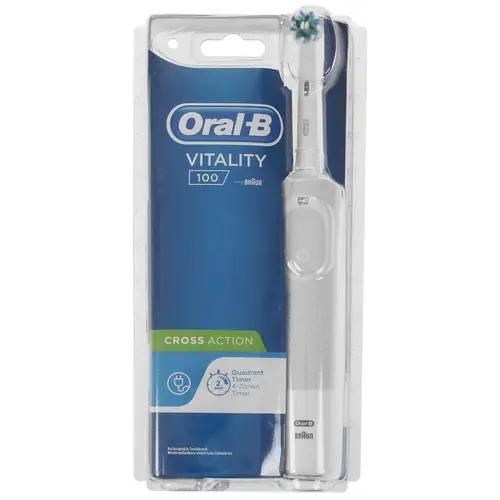 Электрическая зубная щетка Braun Oral-B Vitality D100.413.1 CrossAction белый