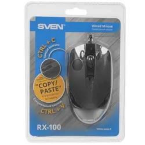 Мышь проводная SVEN RX-100 SV-020286 черный