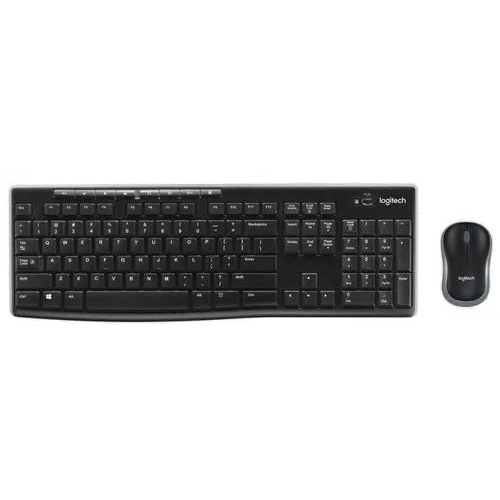 Клавиатура+мышь беспроводная Logitech Combo MK270 черный