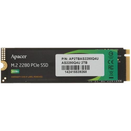 2000 ГБ M.2 NVMe накопитель Apacer AS2280Q4U [AP2TBAS2280Q4U-1]