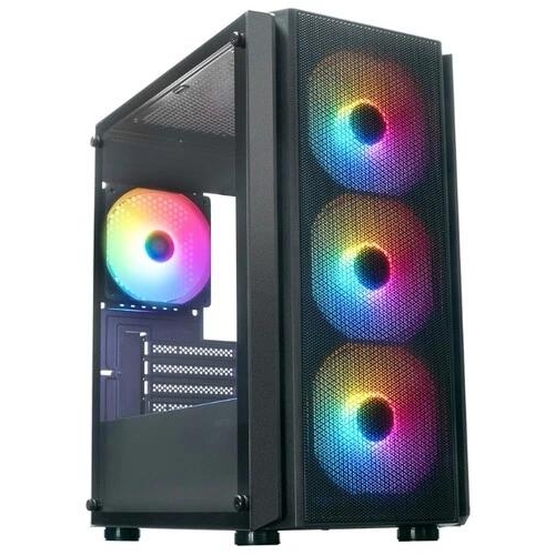 Корпус XASTRA A402M 4FRGB [A402M-4FC12F-BK] черный