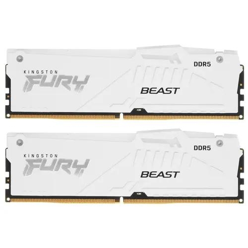Оперативная память Kingston Fury Beast AMD RGB White [KF560C36BWEAK2-32] 32 ГБ