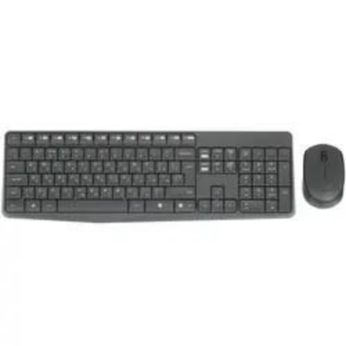 Клавиатура+мышь беспроводная Logitech MK235 Wireless Combo серый