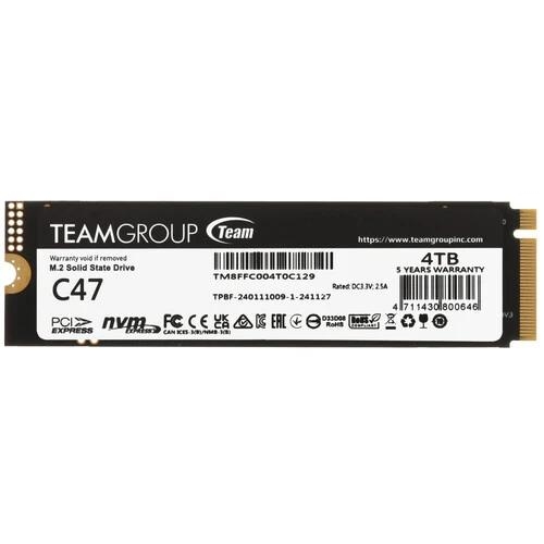 4000 ГБ M.2 NVMe накопитель TEAMGROUP T-CREATE CLASSIC C47 [TM8FFC004T0C129]