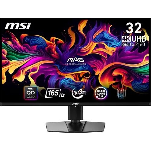 31.5" Монитор MSI MAG 321UP QD-OLED черный