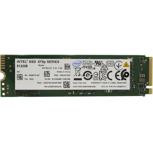 512 ГБ SSD M.2 накопитель Intel 670p Series [SSDPEKNU512GZX1 99A39N]