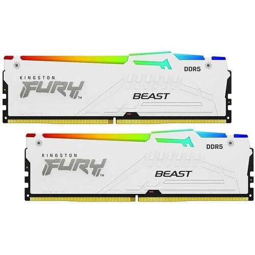 Оперативная память Kingston FURY Beast White RGB [KF560C30BWEAK2-32] 32 ГБ