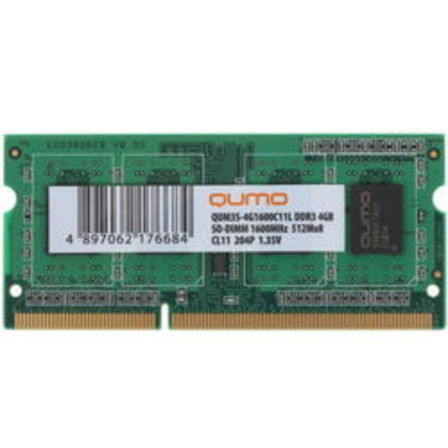 Оперативная память SODIMM QUMO [QUM3S-4G1600C11L] 4 ГБ