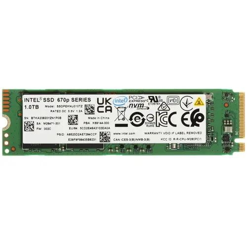 1000 ГБ M.2 NVMe накопитель Intel 670p Series [SSDPEKNU010TZX1 99A39P]