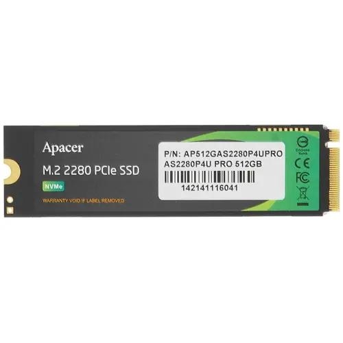 512 ГБ M.2 NVMe накопитель Apacer AS2280P4U PRO [AP512GAS2280P4UPRO-1]