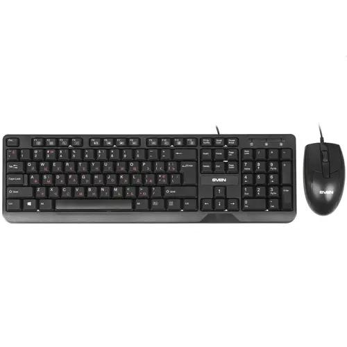 Клавиатура+мышь  проводная  SVEN KB-S330C черный