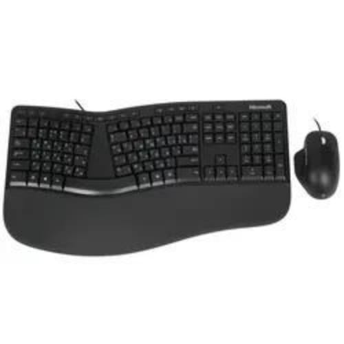 Клавиатура+мышь проводная Microsoft Ergonomic Desktop for Business черный