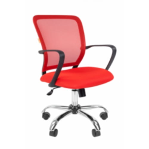 Кресло офисное CHAIRMAN 698 CHROME TW-69 красный