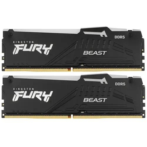 Оперативная память Kingston FURY Beast Black AMD RGB [KF556C36BBEAK2-64] 64 ГБ