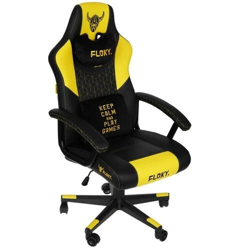 Компьютерное кресло FLOKY HUGINN YELLOW SP черный