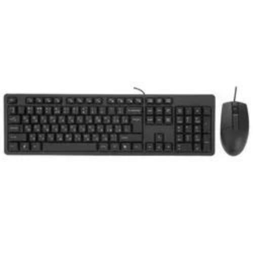 Клавиатура+мышь проводная A4Tech KK-3330 черный