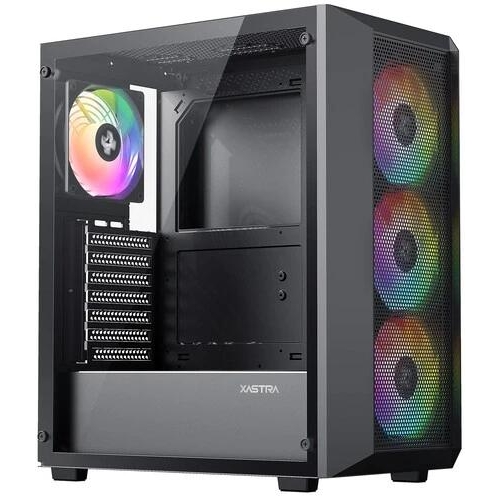 Корпус XASTRA A406 4ARGB [A406-4FC12A] черный