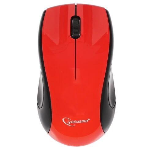 Мышь беспроводная Gembird MUSW-320-R  красный
