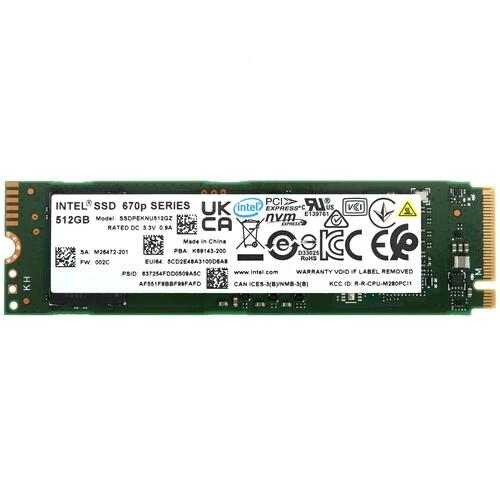 512 ГБ M.2 NVMe накопитель Intel 670p Series [SSDPEKNU512GZX1 99A39N]