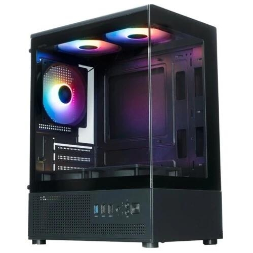 Корпус XASTRA Q300M 5ARGB-FC-C6 [Q300M-5FC12A-C6] черный