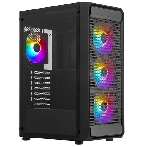 Корпус XASTRA A403 4ARGB [A403-4FC12F] черный
